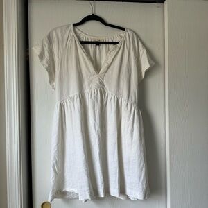 White Linen Dress